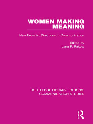 cover image of Women Making Meaning